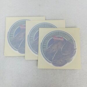Vintage 1988 Budweiser Supports Catch & Release Fishing Window Decal 3 Pack 4in